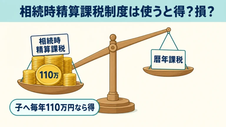 相続時精算課税制度は使うと得？損？──2024年改正で変わった、暦年贈与との分かれ道